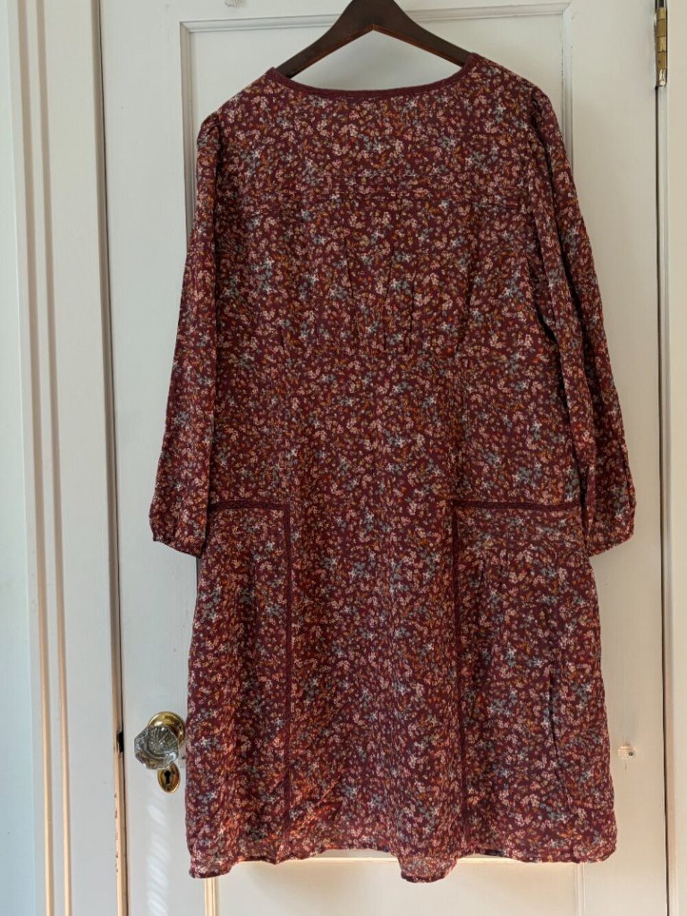Lucky Brand 3/4 Sleeve V-Neck Mini Dress Size XXL NWT lace detail Floral - Picture 7 of 14